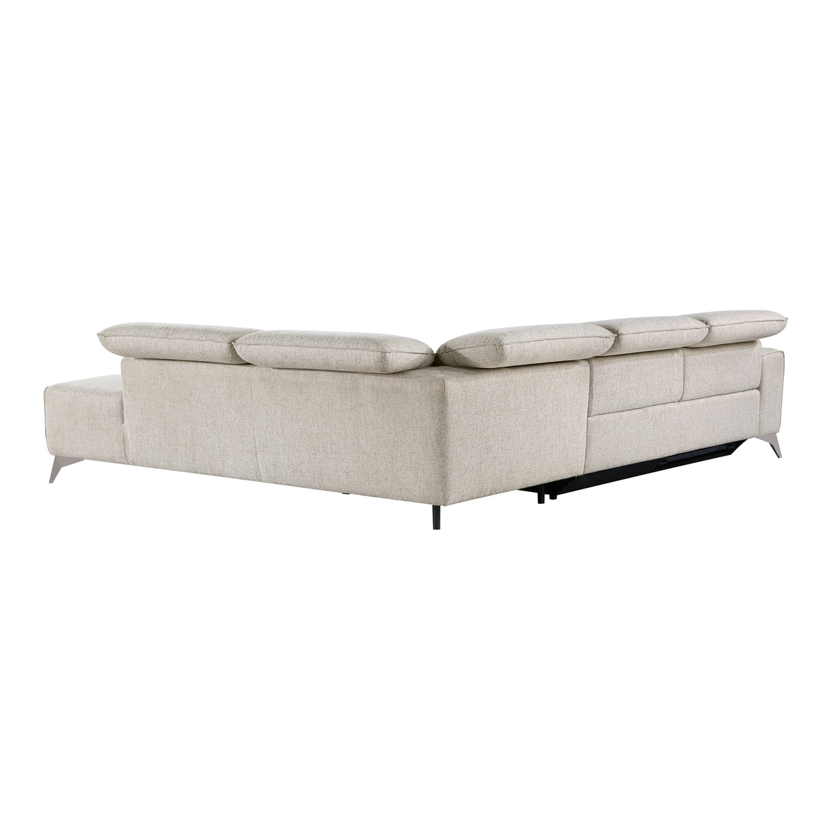 Adahlia Sand RAF Chaise Power Reclining Sectional from Homelegance - Luna Furniture