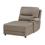 LeGrande Taupe Modular RAF Power Reclining Sectional from Homelegance - Luna Furniture