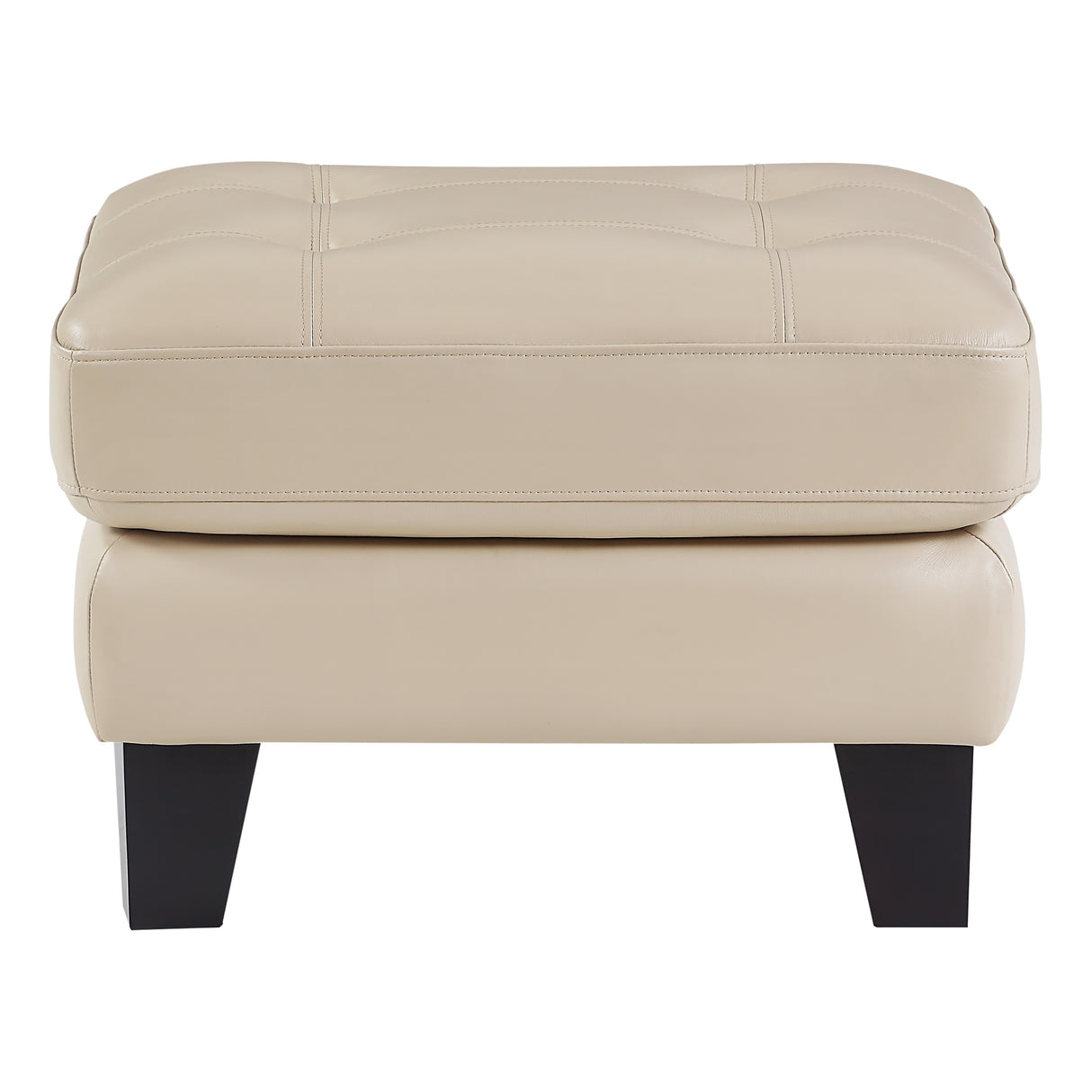 Spivey Beige Leather Ottoman from Homelegance - Luna Furniture