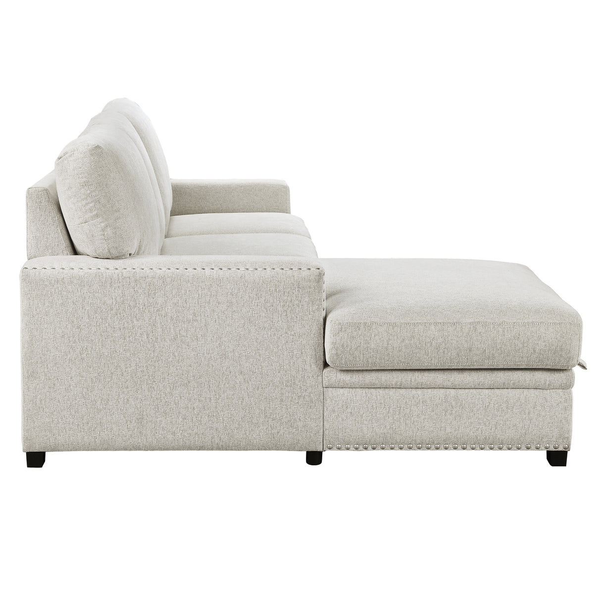 9468BE*2LC2R (2)2-Piece Sectional with Pull-out Bed and Left Chaise with Hidden Storage - Luna Furniture