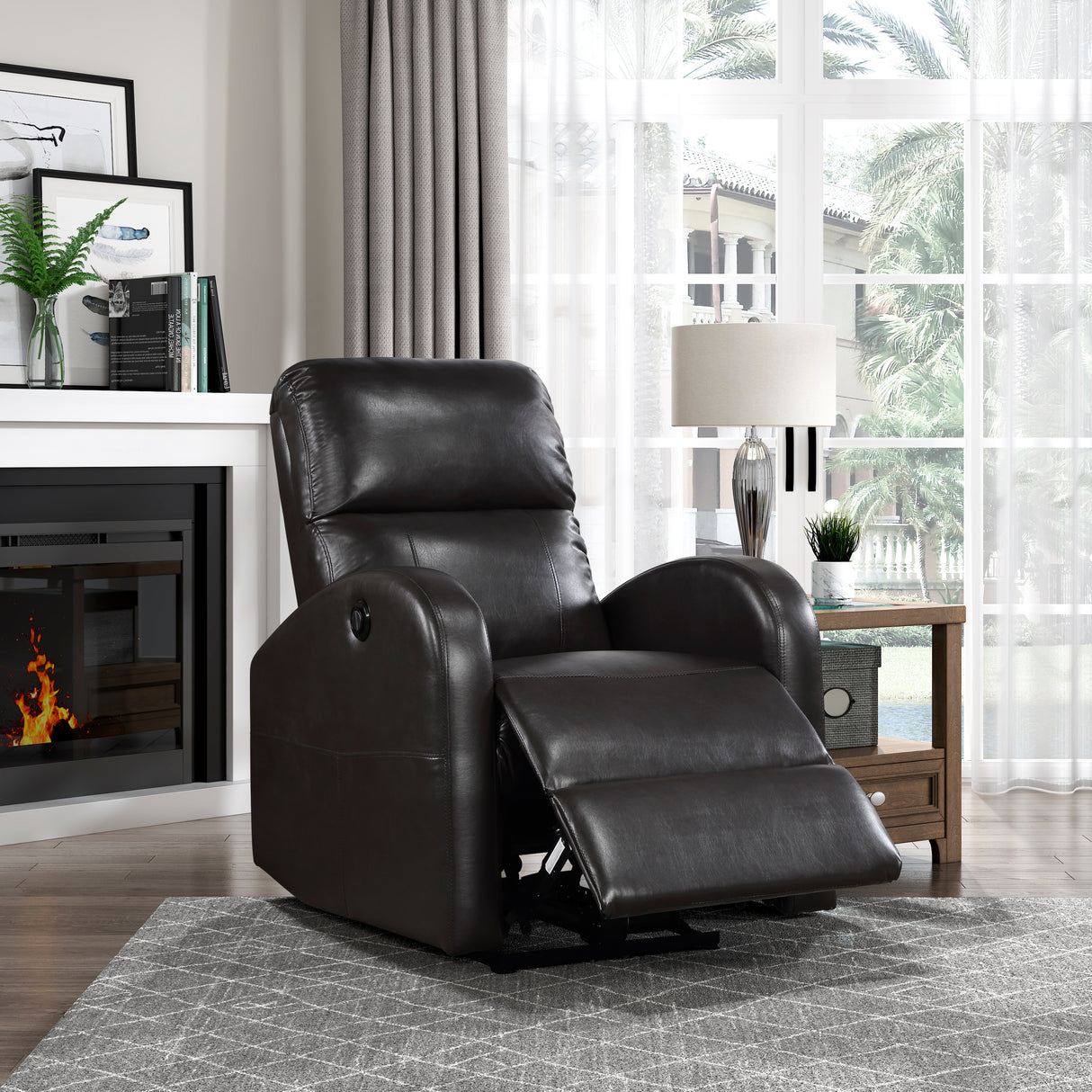 Wiley Brown Power Reclining Chair from Homelegance - Luna Furniture