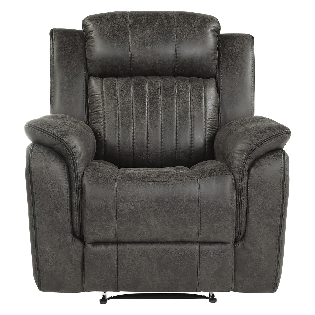 Centeroak Brownish Gray Reclining Chair from Homelegance - Luna Furniture