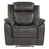 Centeroak Brownish Gray Reclining Chair from Homelegance - Luna Furniture