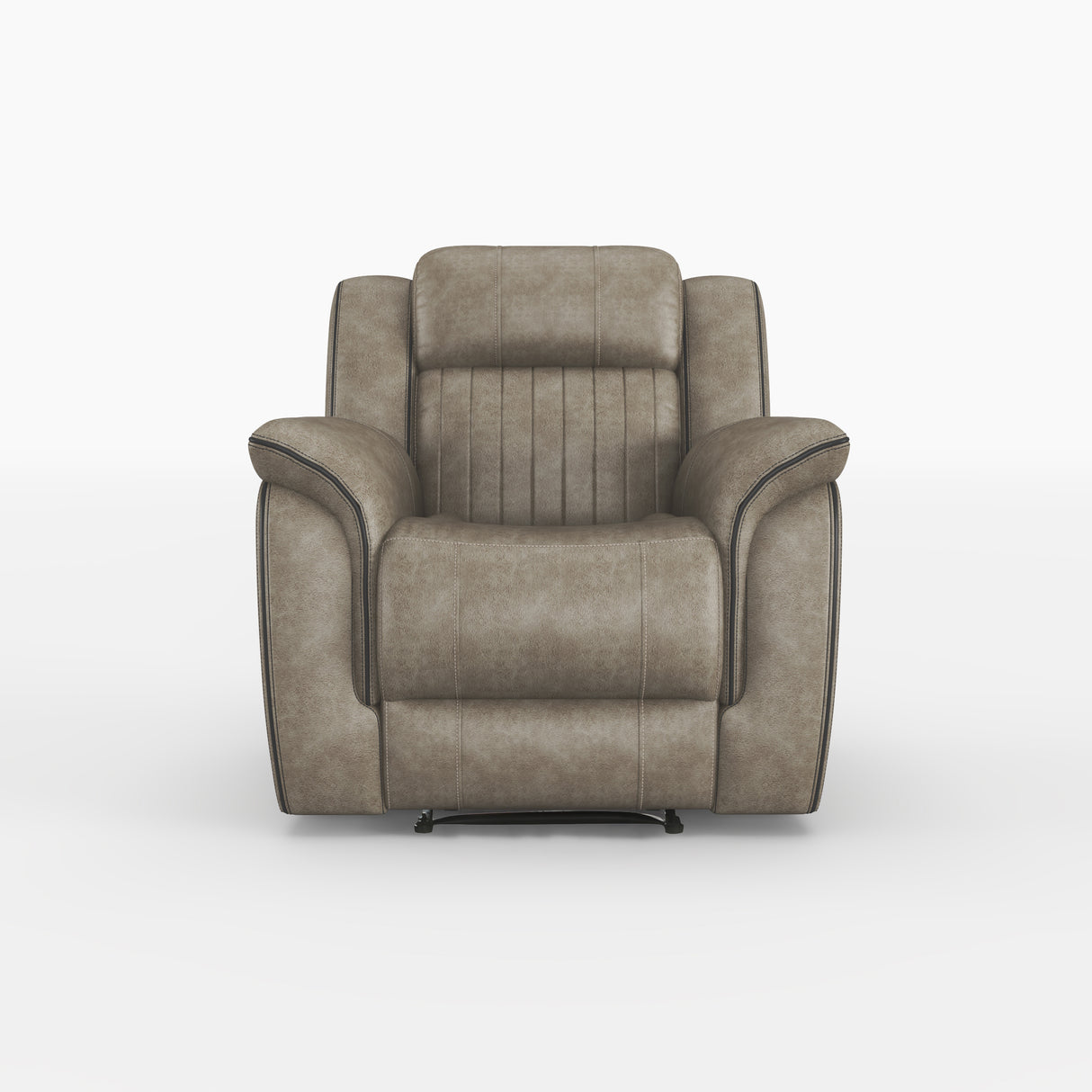 Centeroak Brownish Gray Reclining Chair from Homelegance - Luna Furniture