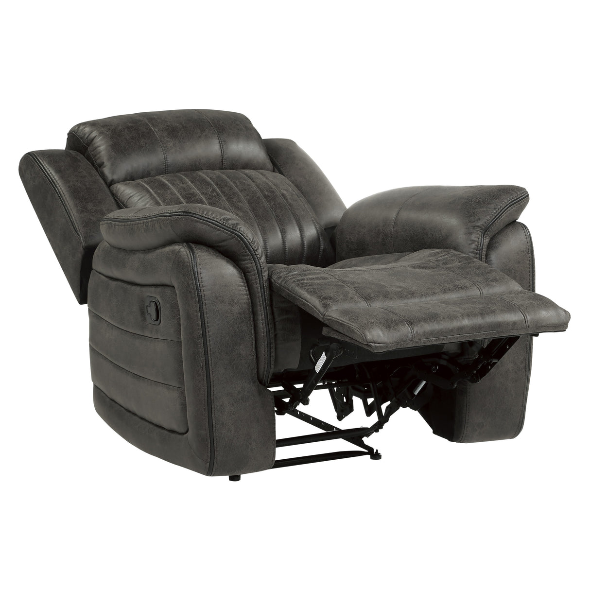 Centeroak Brownish Gray Reclining Chair from Homelegance - Luna Furniture