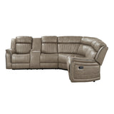 9479SDB*SC (3)3-Piece Reclining Sectional with Left Console - Luna Furniture