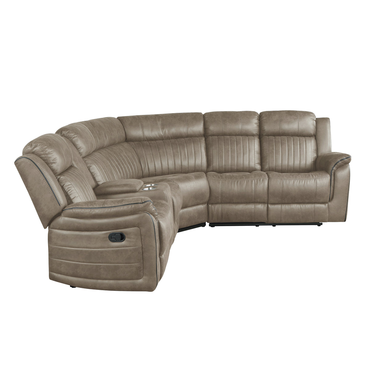 9479SDB*SC (3)3-Piece Reclining Sectional with Left Console - Luna Furniture