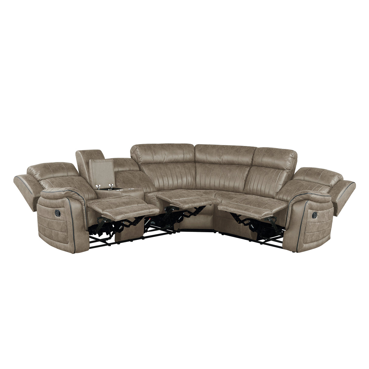 9479SDB*SC (3)3-Piece Reclining Sectional with Left Console - Luna Furniture