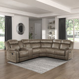 9479SDB*SC (3)3-Piece Reclining Sectional with Left Console - Luna Furniture