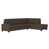 9507CHC*3OT (2)2-Piece Reversible Sectional with Drop-Down Cup Holders and Storage Ottoman - Luna Furniture