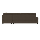 9507CHC*3OT (2)2-Piece Reversible Sectional with Drop-Down Cup Holders and Storage Ottoman - Luna Furniture