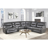 Dyersburg Gray 6-Piece Power Reclining Sectional from Homelegance - Luna Furniture