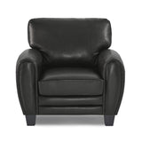 Rubin Black Faux Leather Chair from Homelegance - Luna Furniture