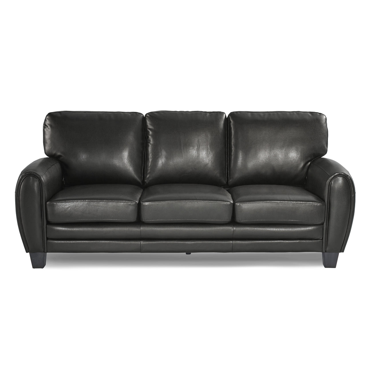 Rubin Black Faux Leather Sofa from Homelegance - Luna Furniture