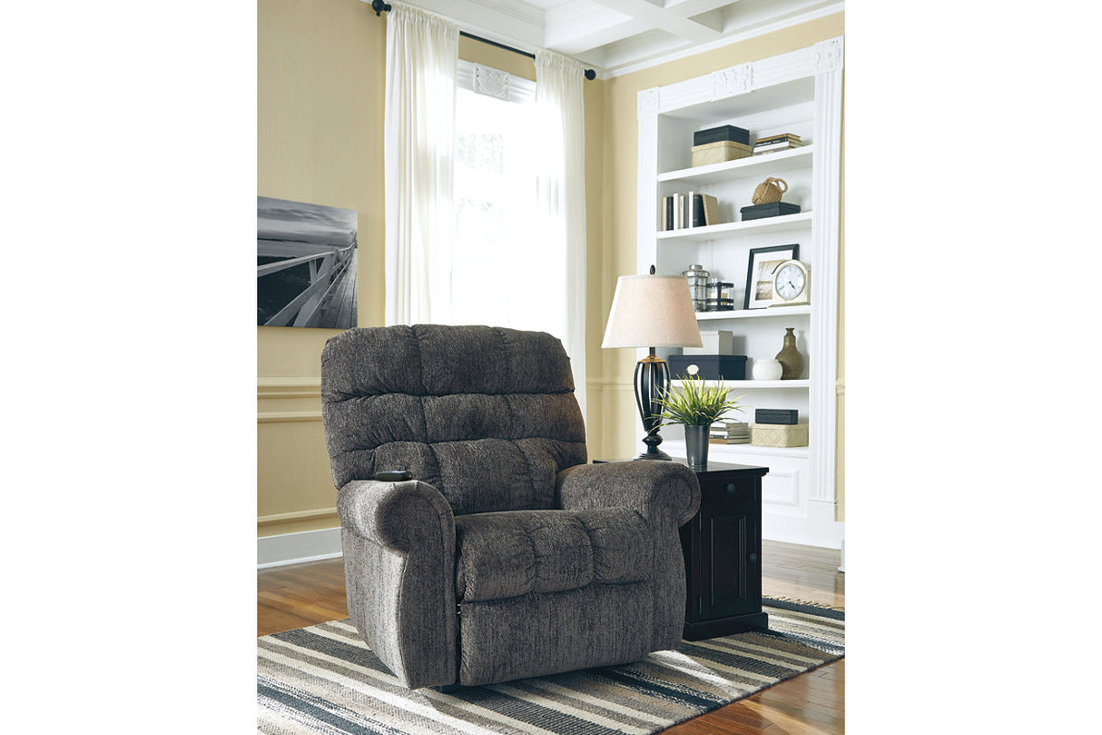 Ernestine Slate Power Lift Recliner -  - Luna Furniture