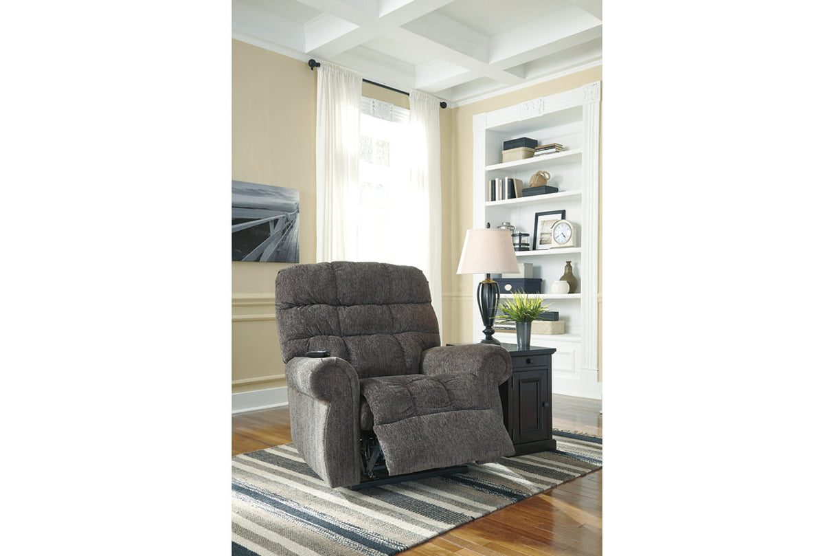 Ernestine Slate Power Lift Recliner -  - Luna Furniture