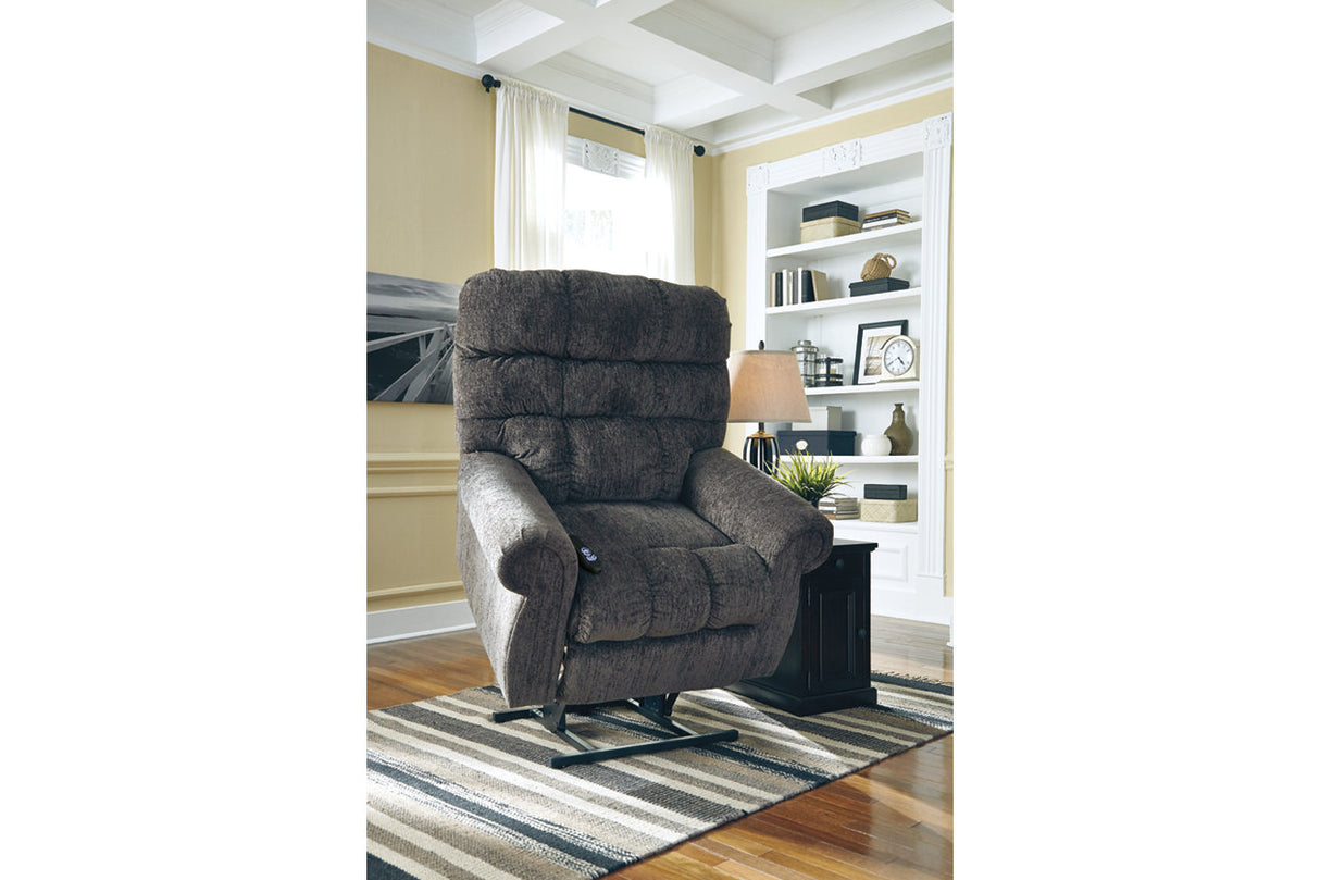 Ernestine Slate Power Lift Recliner -  - Luna Furniture