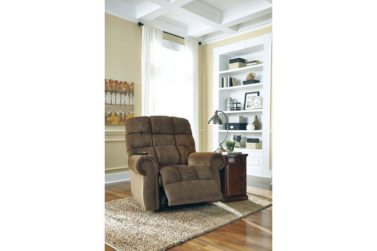 Signature design by ashley ernestine power lift recliner sale