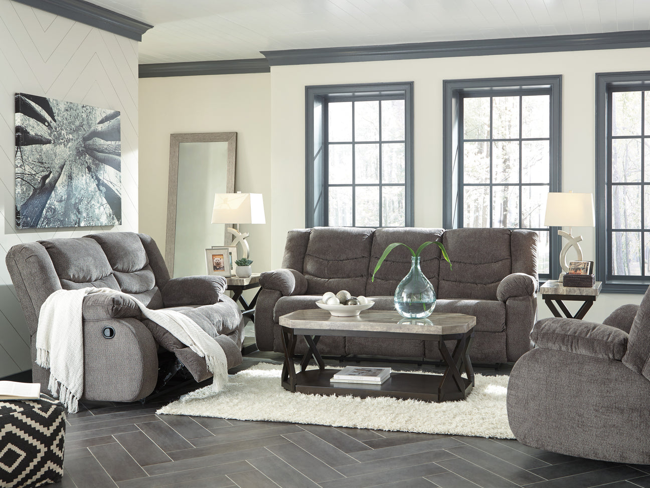 Tulen Gray Reclining Living Room Set from Ashley - Luna Furniture