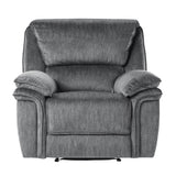 Muirfield Gray Reclining Chair from Homelegance - Luna Furniture