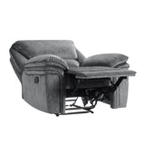 Muirfield Gray Reclining Chair from Homelegance - Luna Furniture