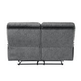 Muirfield Gray Double Reclining Loveseat from Homelegance - Luna Furniture