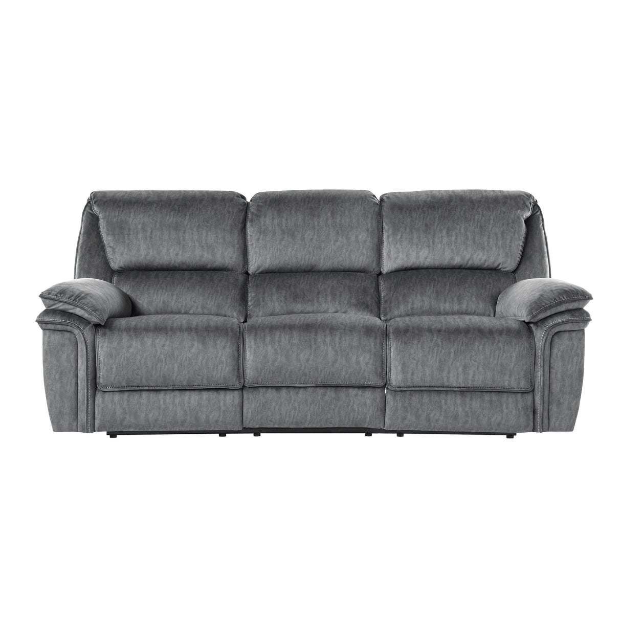 Muirfield Gray Double Reclining Sofa from Homelegance - Luna Furniture