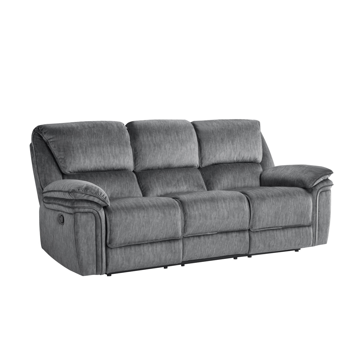 Muirfield Gray Double Reclining Sofa from Homelegance - Luna Furniture