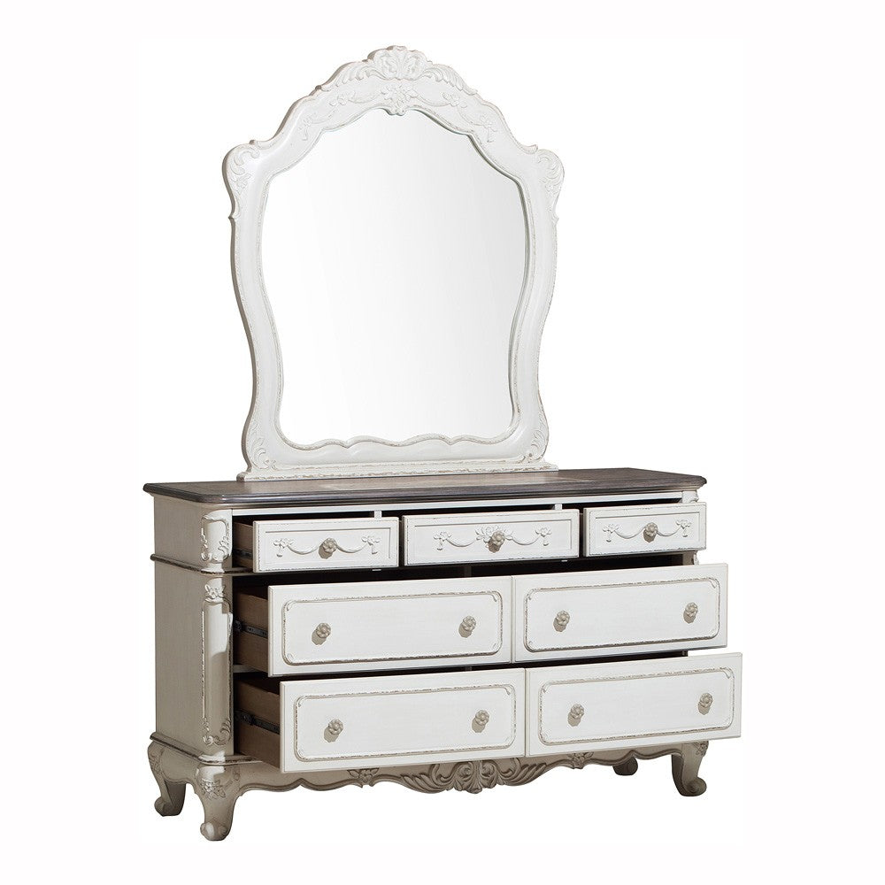 Cinderella Antique White Poster Youth Bedroom Set from Homelegance - Luna Furniture