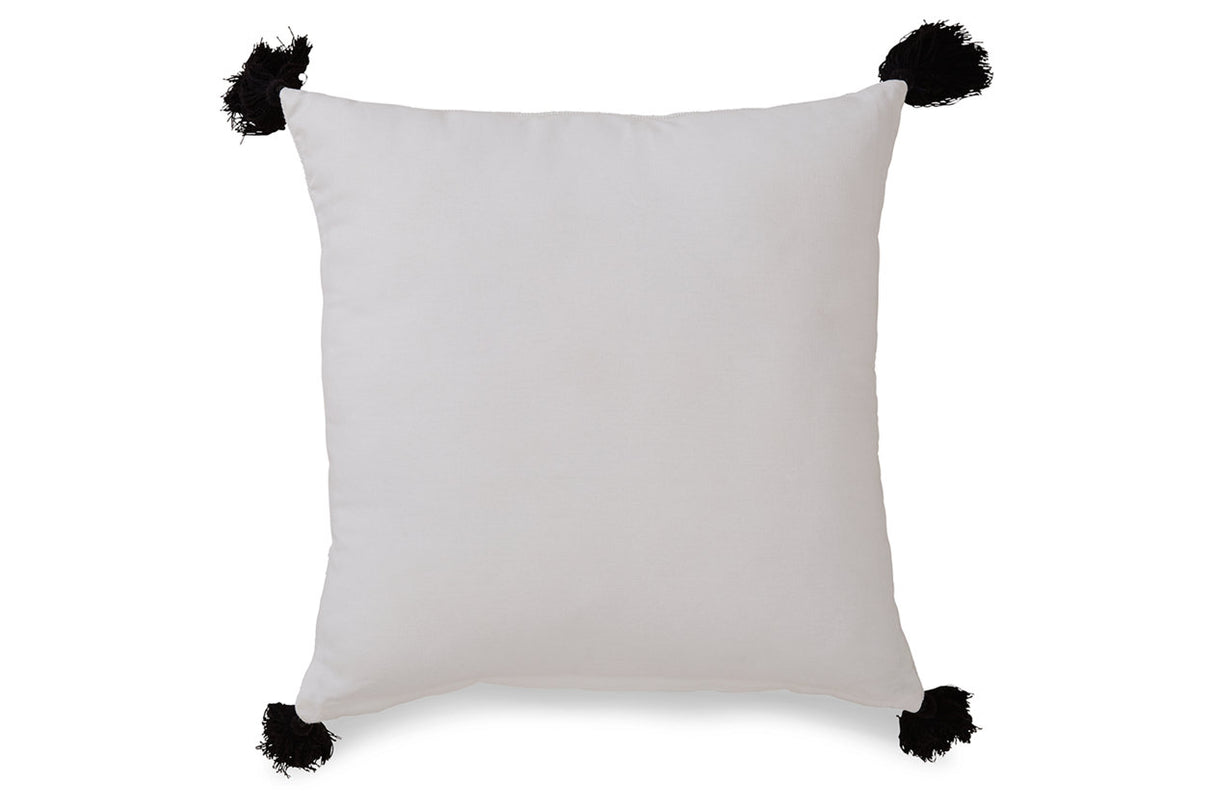 Mudderly Black/White Pillow -  Ashley - Luna Furniture