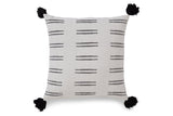 Mudderly Black/White Pillow -  Ashley - Luna Furniture