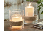 Eudocia Clear Candle Holder from Ashley - Luna Furniture