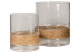 Eudocia Clear Candle Holder from Ashley - Luna Furniture