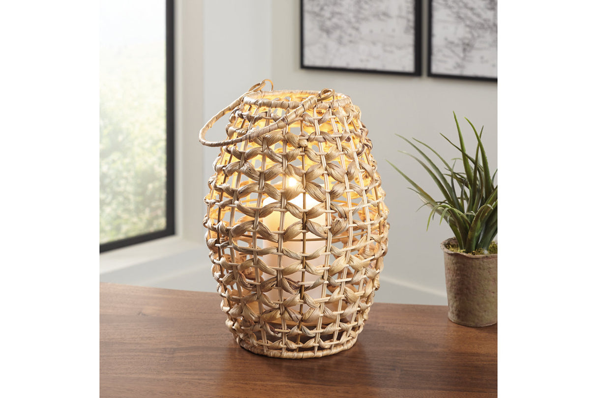 Etta Brown Lantern from Ashley - Luna Furniture