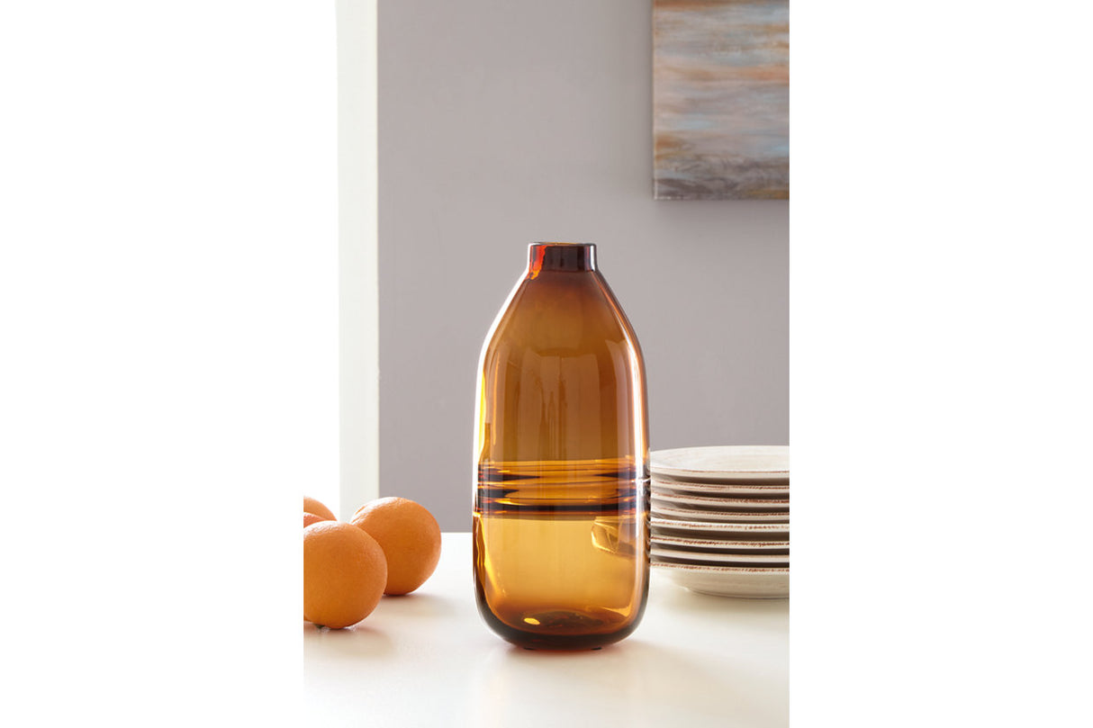 Lemmitt Amber Vase -  Ashley - Luna Furniture