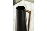 Pouderbell Black/Gold Finish Vase from Ashley - Luna Furniture