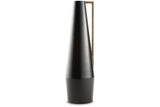 Pouderbell Black/Gold Finish Vase from Ashley - Luna Furniture