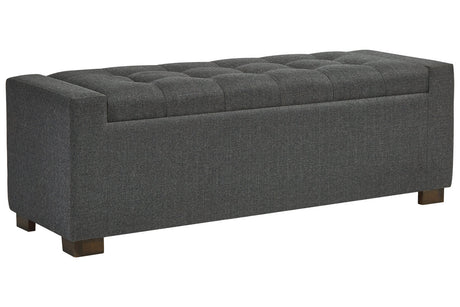 Cortwell Gray Storage Bench from Ashley - Luna Furniture