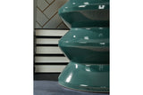 Lakiness Teal Stool -  Ashley - Luna Furniture