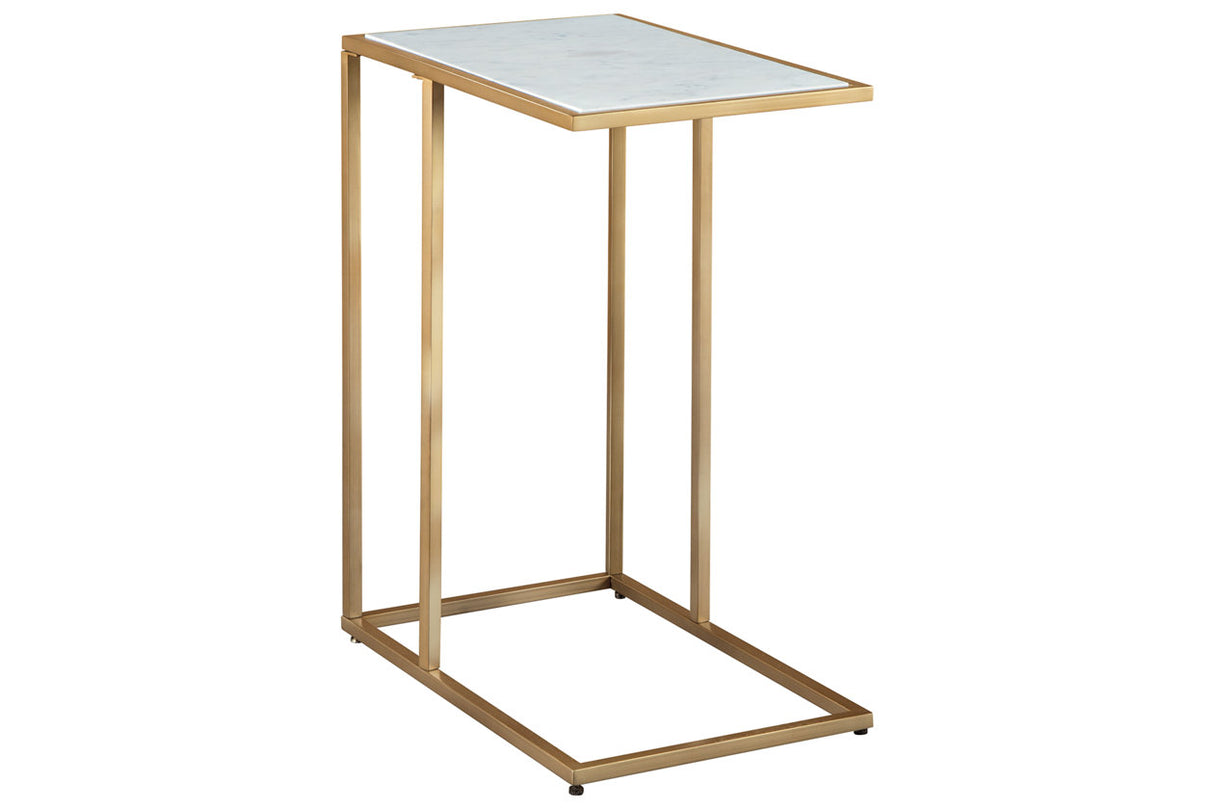 Lanport Champagne/White Accent Table -  - Luna Furniture