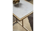 Lanport Champagne/White Accent Table -  - Luna Furniture