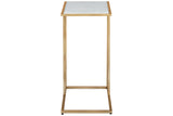 Lanport Champagne/White Accent Table -  - Luna Furniture