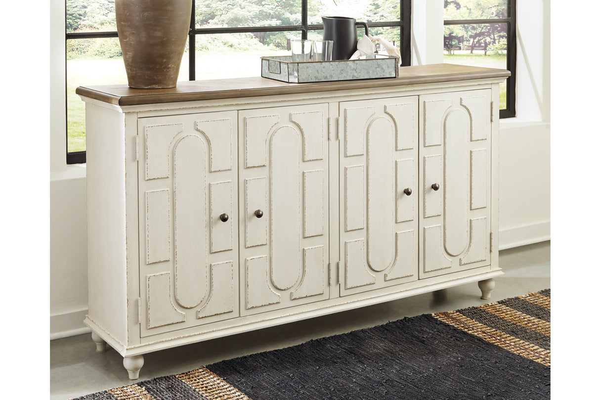 Roranville Antique White Accent Cabinet -  - Luna Furniture