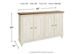 Roranville Antique White Accent Cabinet -  - Luna Furniture