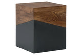 Trailbend Brown/Gunmetal Accent Table from Ashley - Luna Furniture