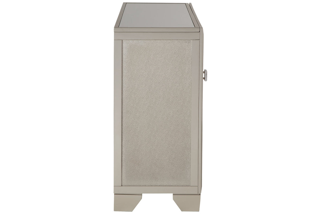 Chaseton Champagne Accent Cabinet from Ashley - Luna Furniture