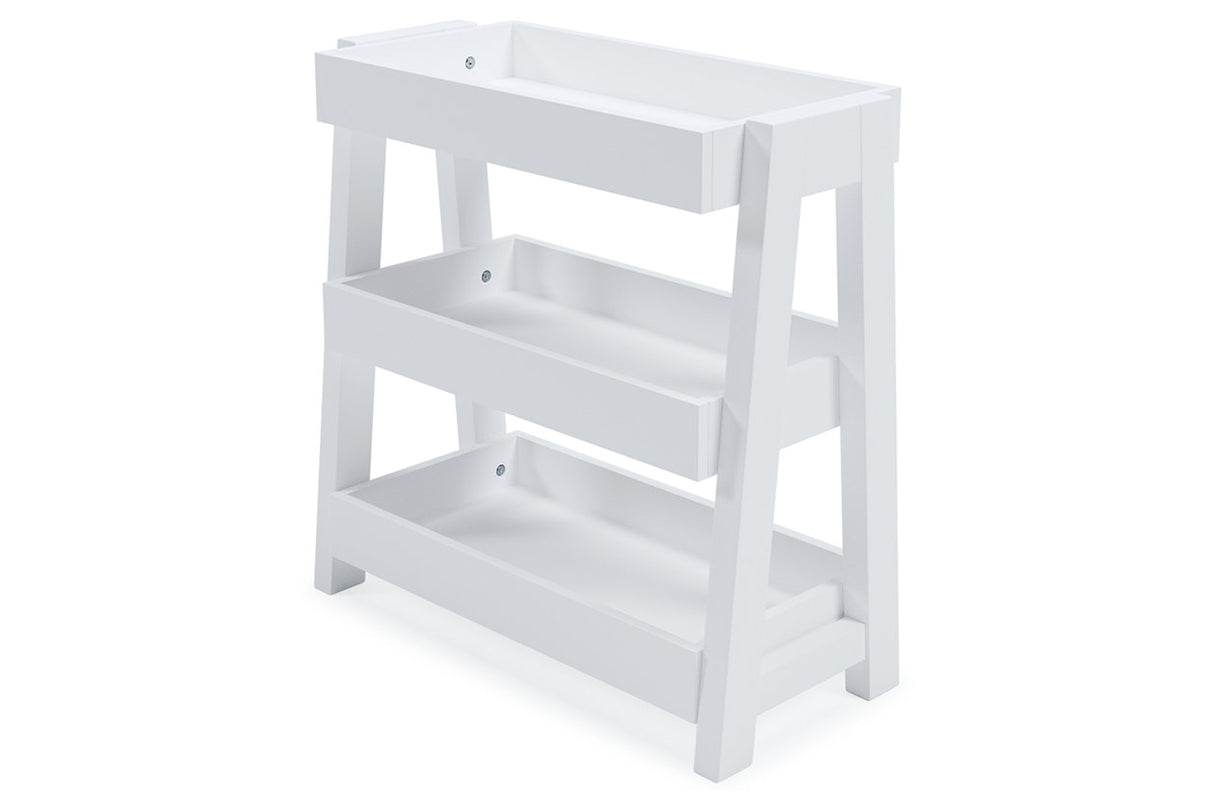 Blariden White Shelf Accent Table from Ashley - Luna Furniture