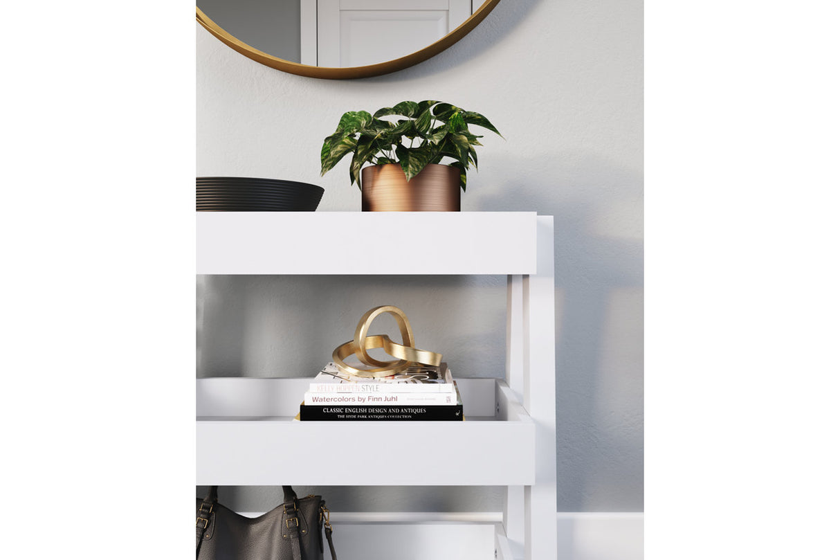 Blariden White Shelf Accent Table from Ashley - Luna Furniture