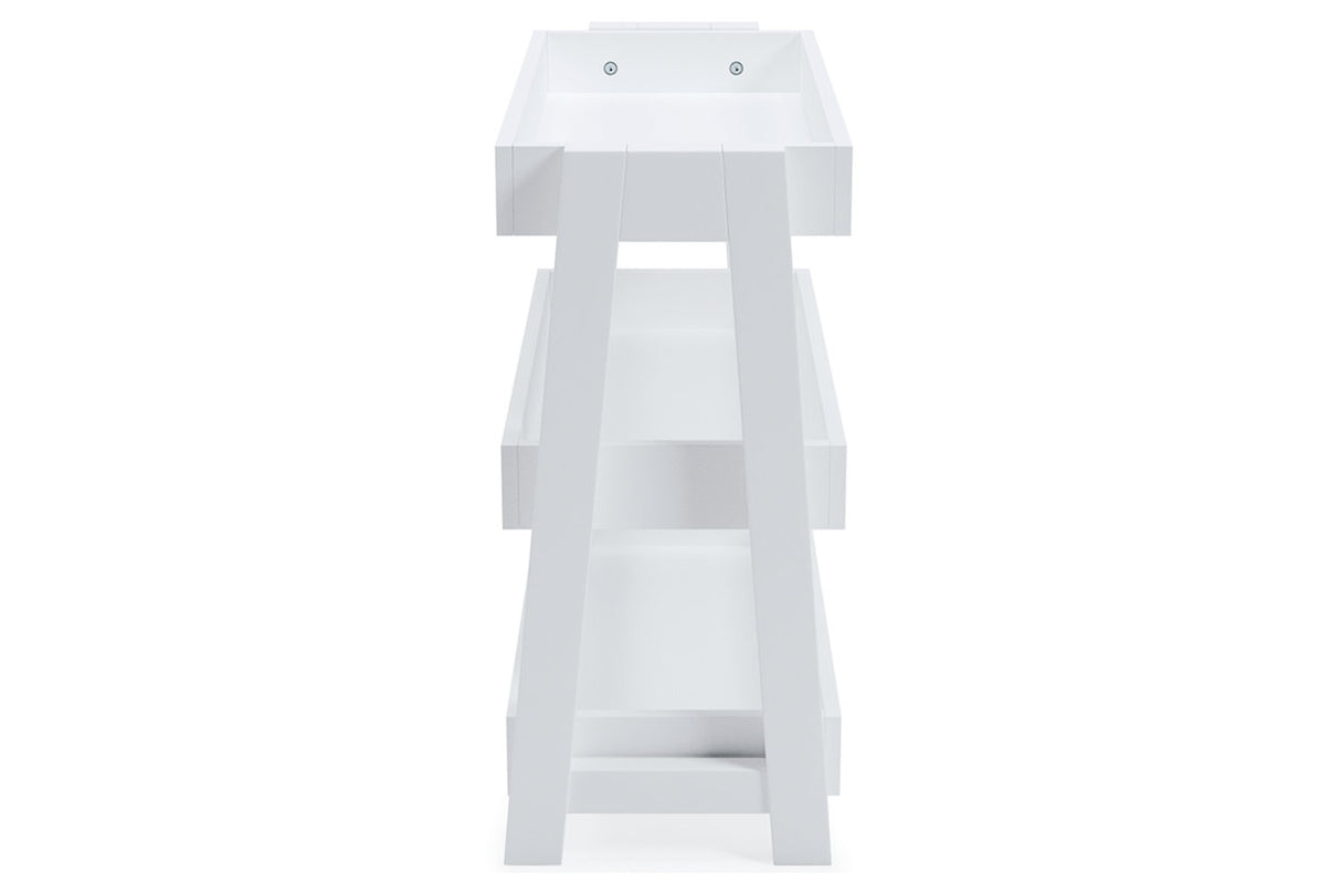 Blariden White Shelf Accent Table from Ashley - Luna Furniture