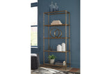 Ryandale Antique Brass Finish Bookcase -  Ashley - Luna Furniture